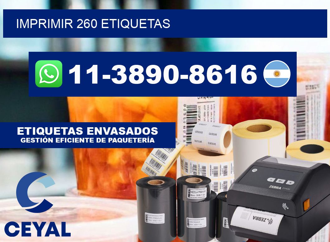 IMPRIMIR 260 ETIQUETAS