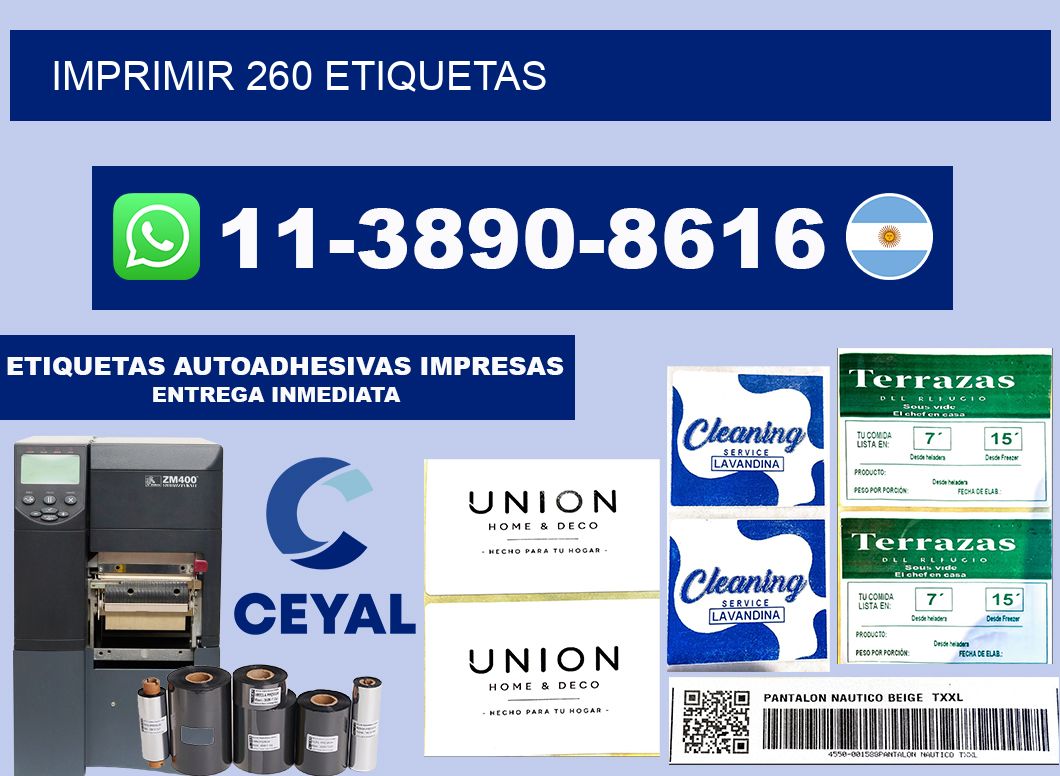 IMPRIMIR 260 ETIQUETAS