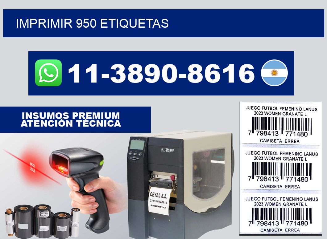 IMPRIMIR 950 ETIQUETAS