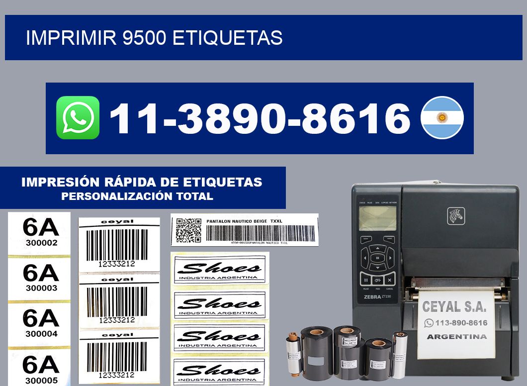 IMPRIMIR 9500 ETIQUETAS