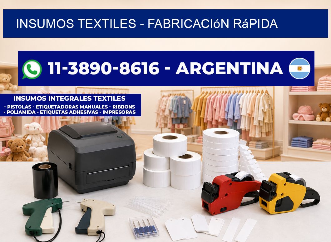 INSUMOS TEXTILES - Fabricación rápida