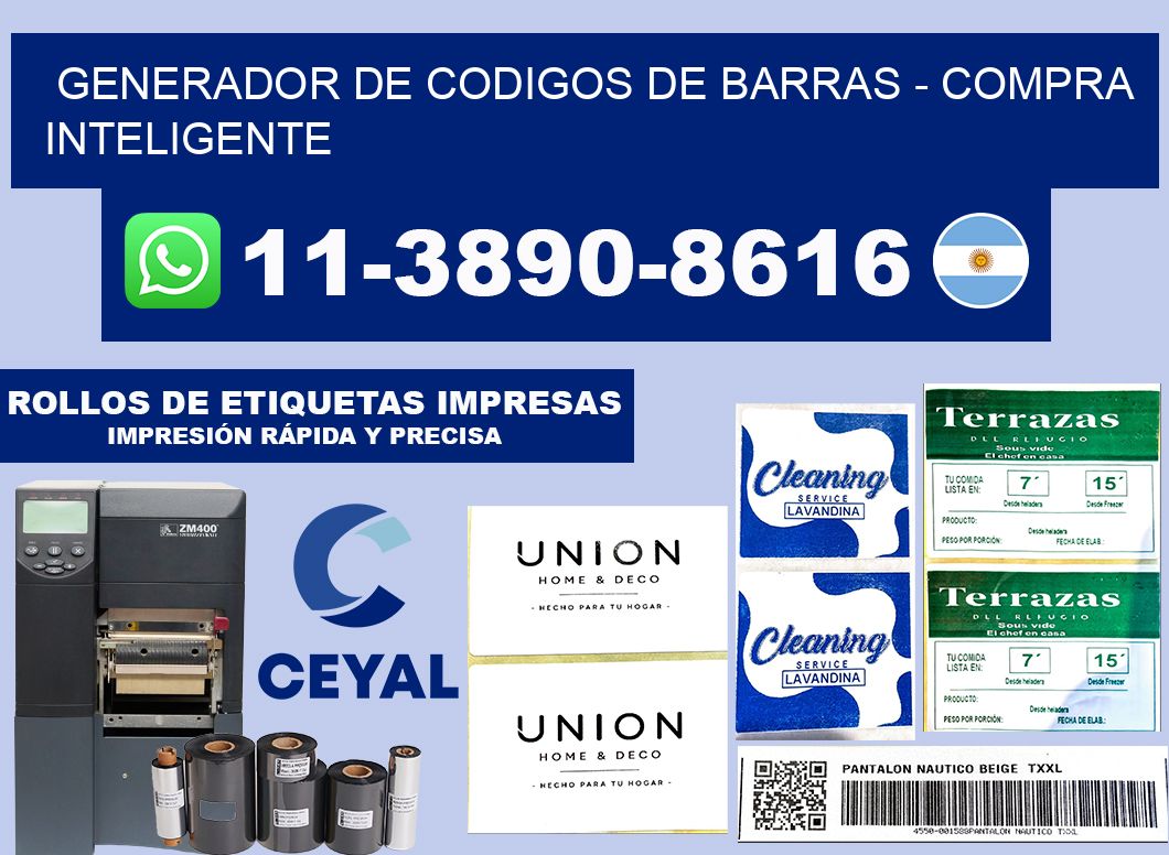generador de codigos de barras - Compra inteligente