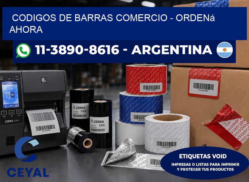 Codigos de barras comercio - Ordená ahora
