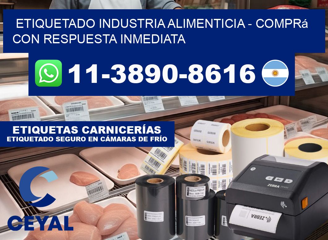ETIQUETADO INDUSTRIA ALIMENTICIA - Comprá con respuesta inmediata
