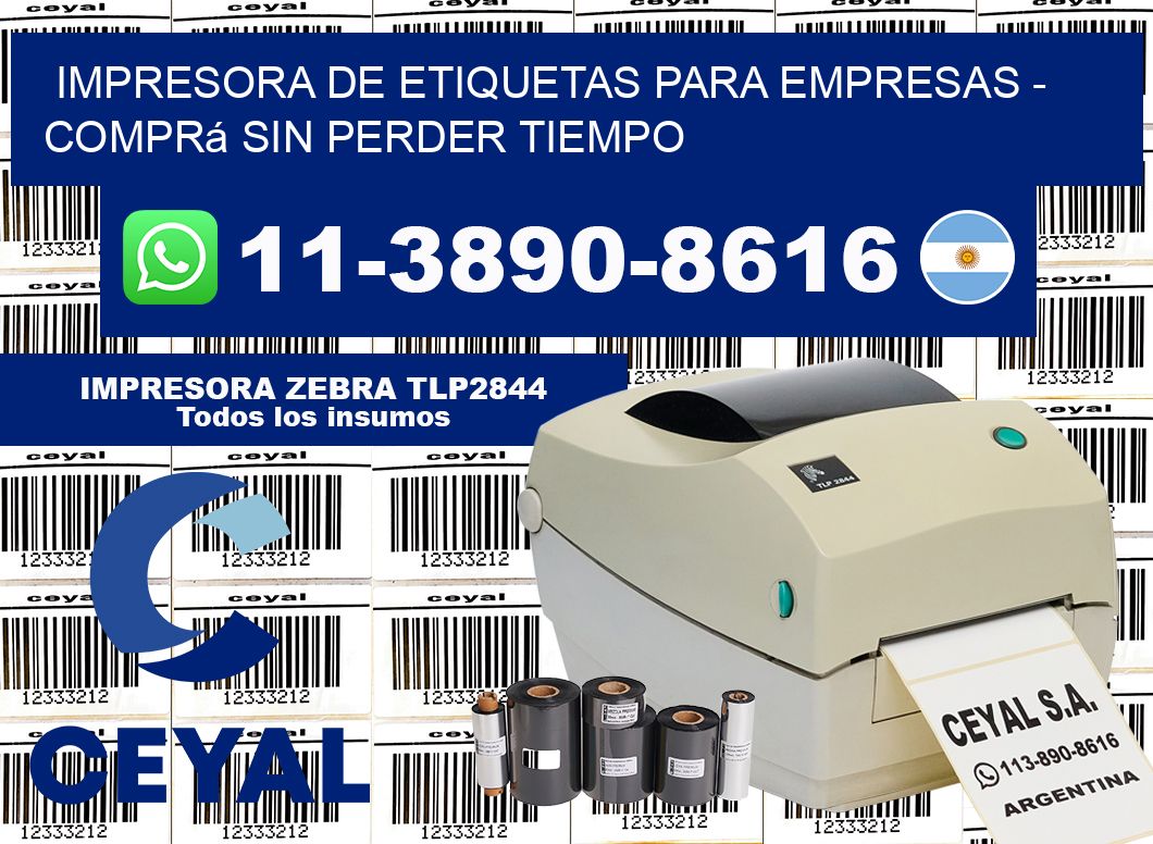 IMPRESORA DE ETIQUETAS PARA EMPRESAS - Comprá sin perder tiempo