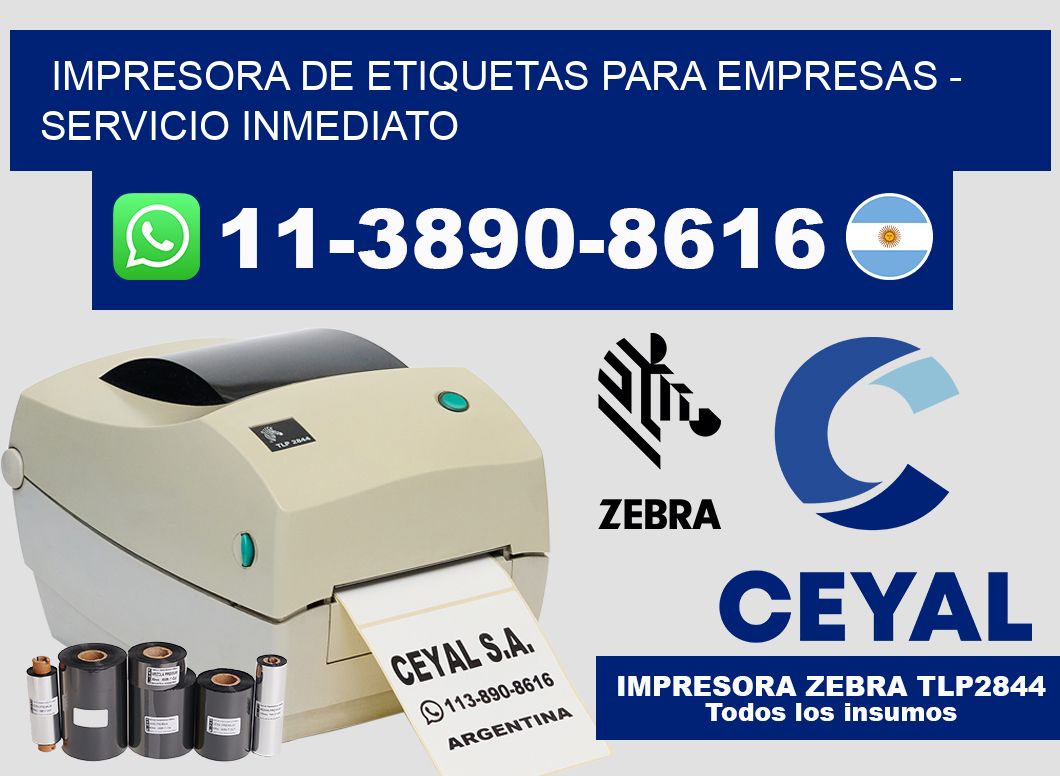 IMPRESORA DE ETIQUETAS PARA EMPRESAS - Servicio inmediato