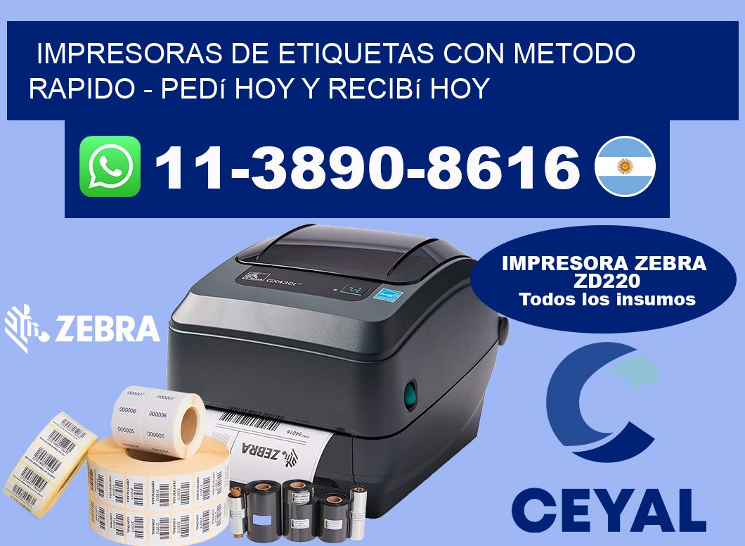 IMPRESORAS DE ETIQUETAS CON METODO RAPIDO - Pedí hoy y recibí hoy