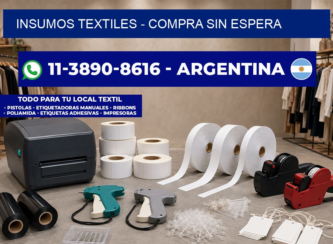 INSUMOS TEXTILES - Compra sin espera