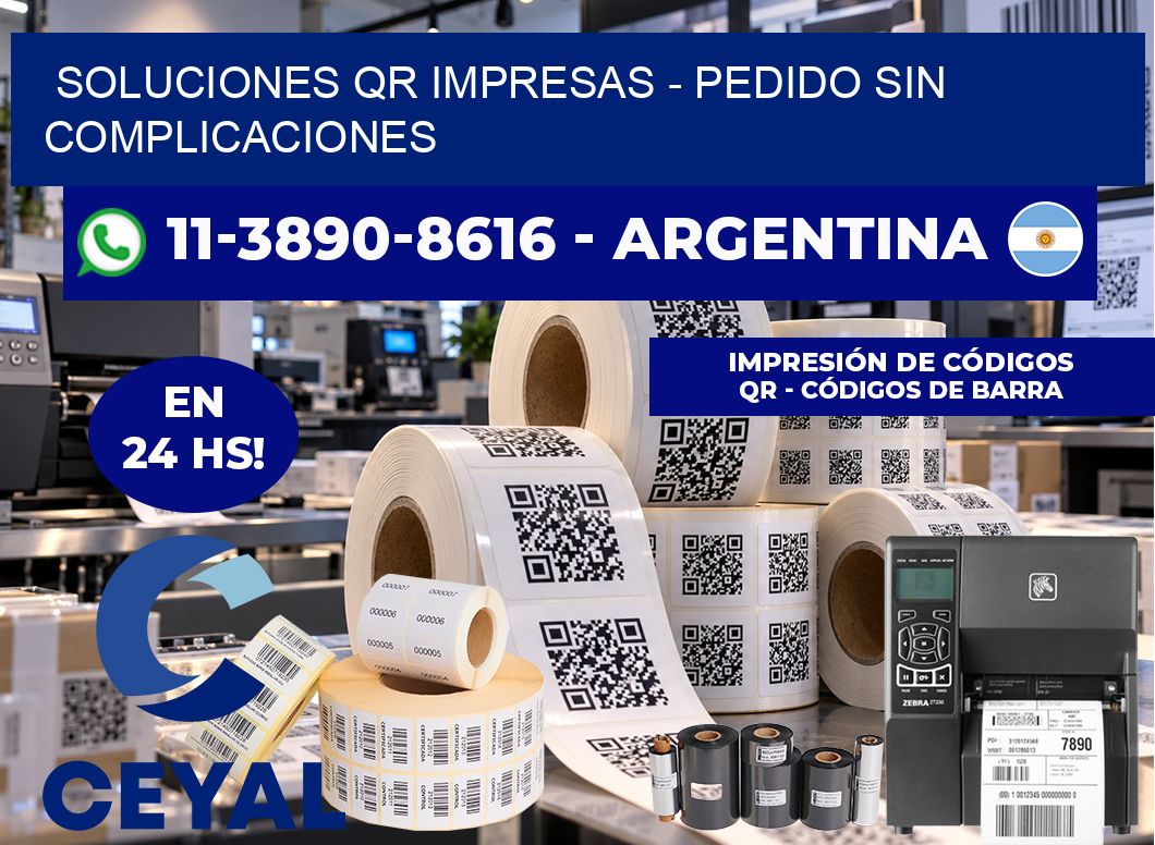 Soluciones QR Impresas – Pedido sin complicaciones