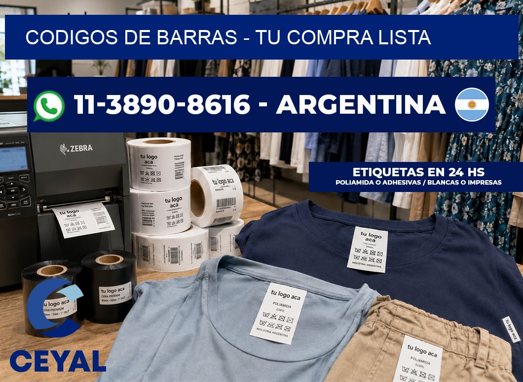 codigos de barras - Tu compra lista