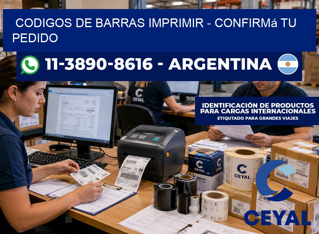 codigos de barras imprimir - Confirmá tu pedido