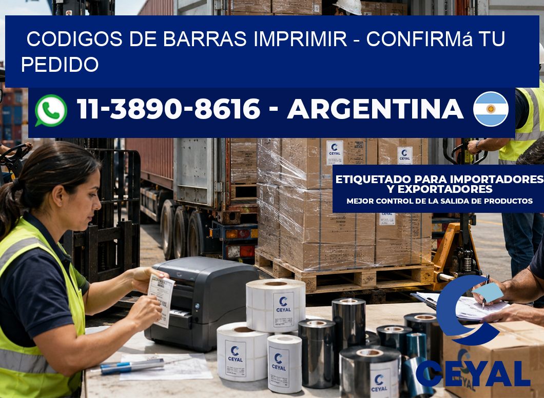 codigos de barras imprimir – Confirmá tu pedido