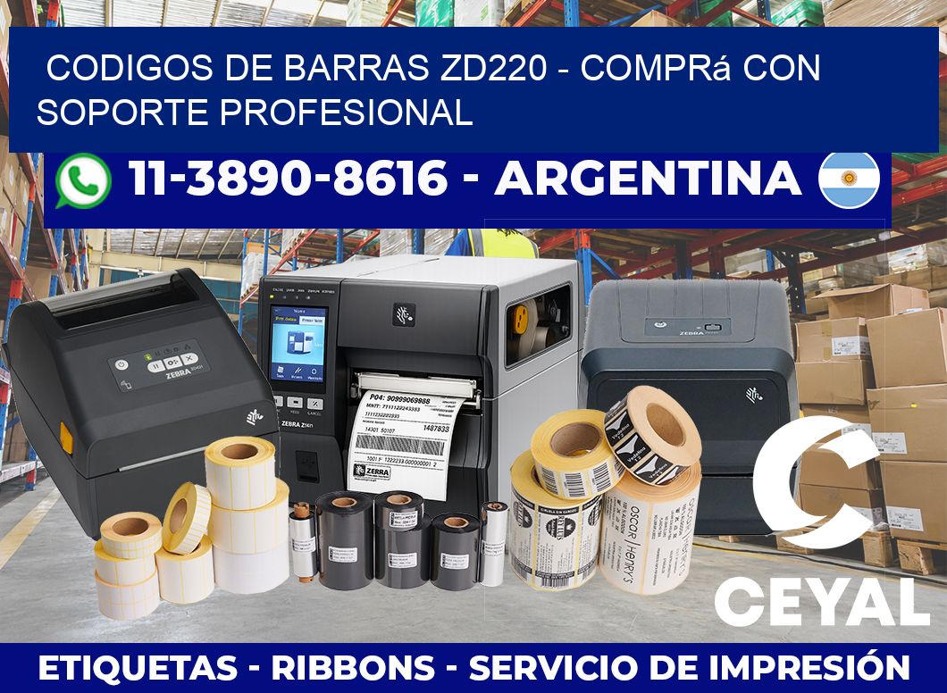codigos de barras zd220 - Comprá con soporte profesional
