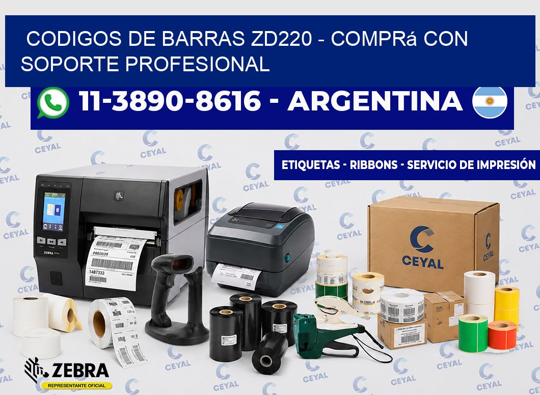 codigos de barras zd220 - Comprá con soporte profesional
