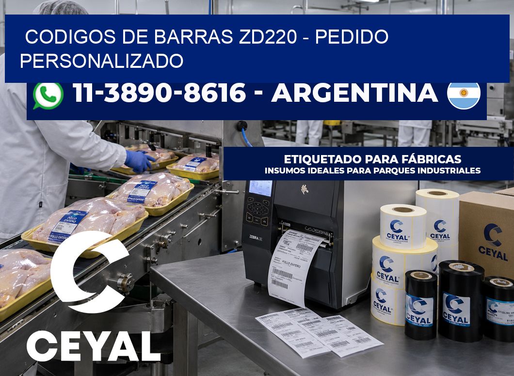 codigos de barras zd220 - Pedido personalizado