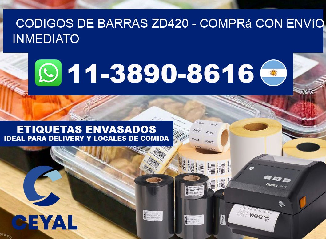 codigos de barras zd420 - Comprá con envío inmediato