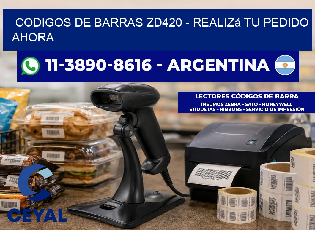 codigos de barras zd420 - Realizá tu pedido ahora