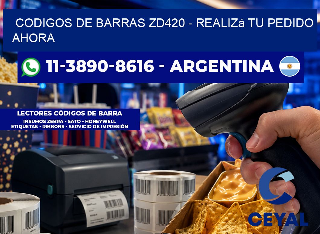 codigos de barras zd420 - Realizá tu pedido ahora