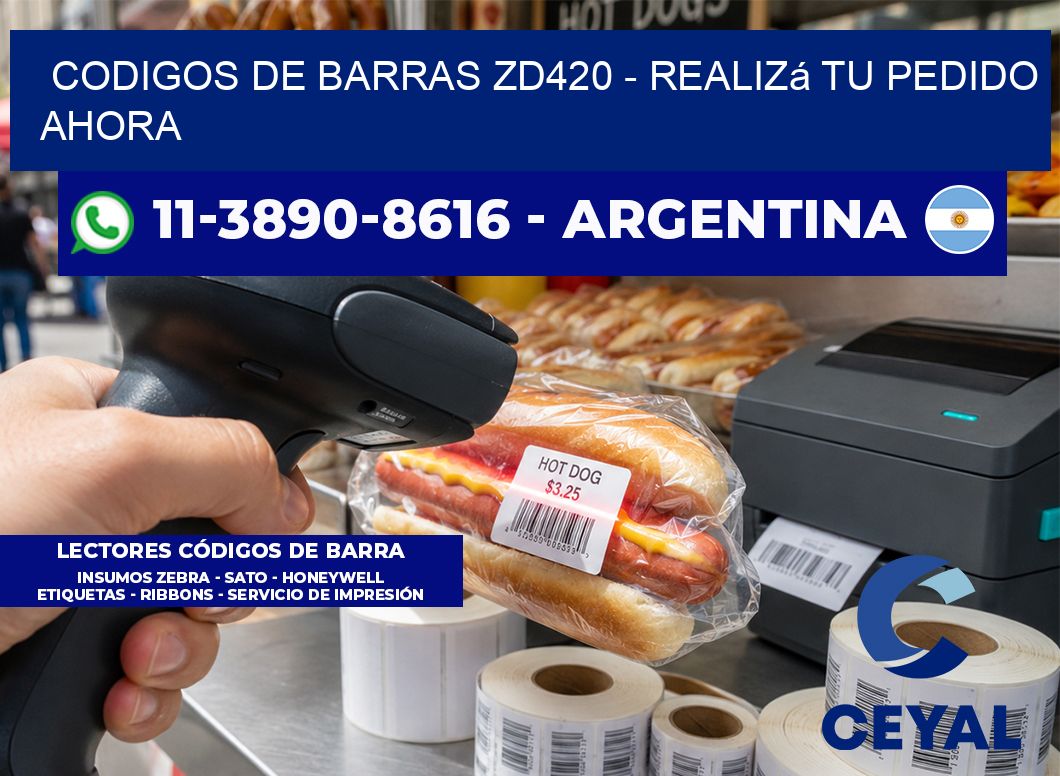 codigos de barras zd420 - Realizá tu pedido ahora