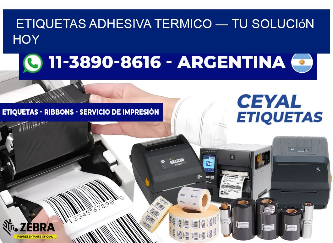 etiquetas adhesiva termico — Tu solución hoy