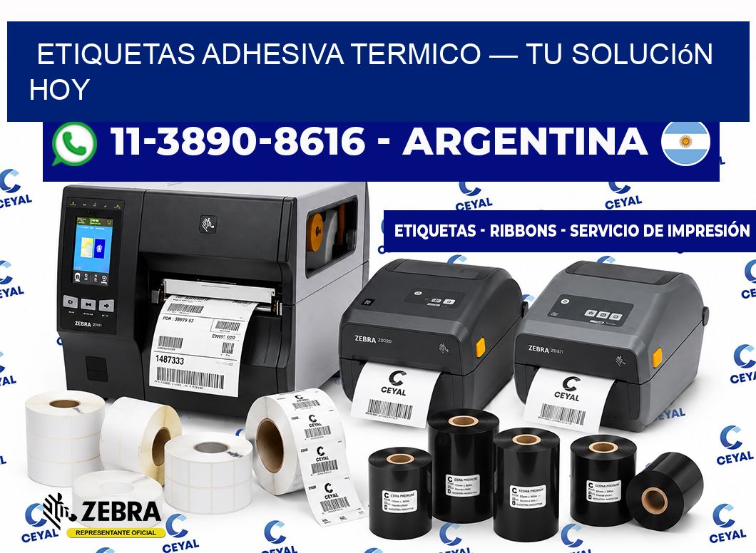 etiquetas adhesiva termico — Tu solución hoy