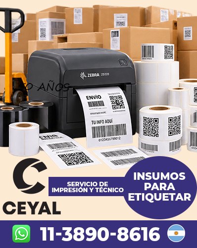 ETIQUETAS TERMICAS EN ROLLO CON RIBBON - Consultá para seguir produciendo