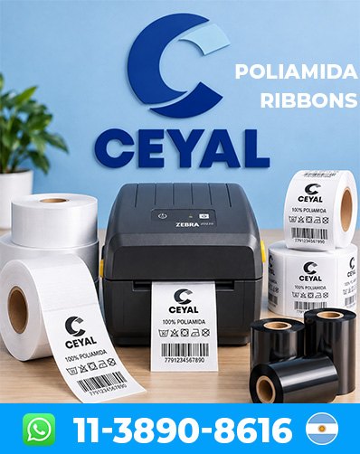ETIQUETAS TERMICAS EN ROLLO CON RIBBON - Consultá para seguir produciendo