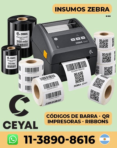 Etiquetas en Rollo Argentina CODIGO 2 D